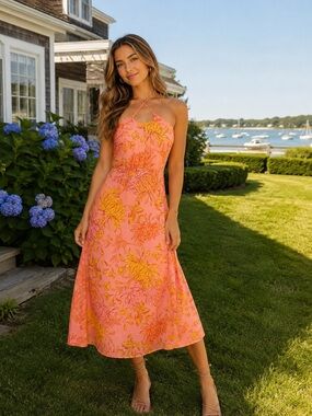 NWT Lost + Wander Women’s‎ Peony Delight Midi Dress Size Medium